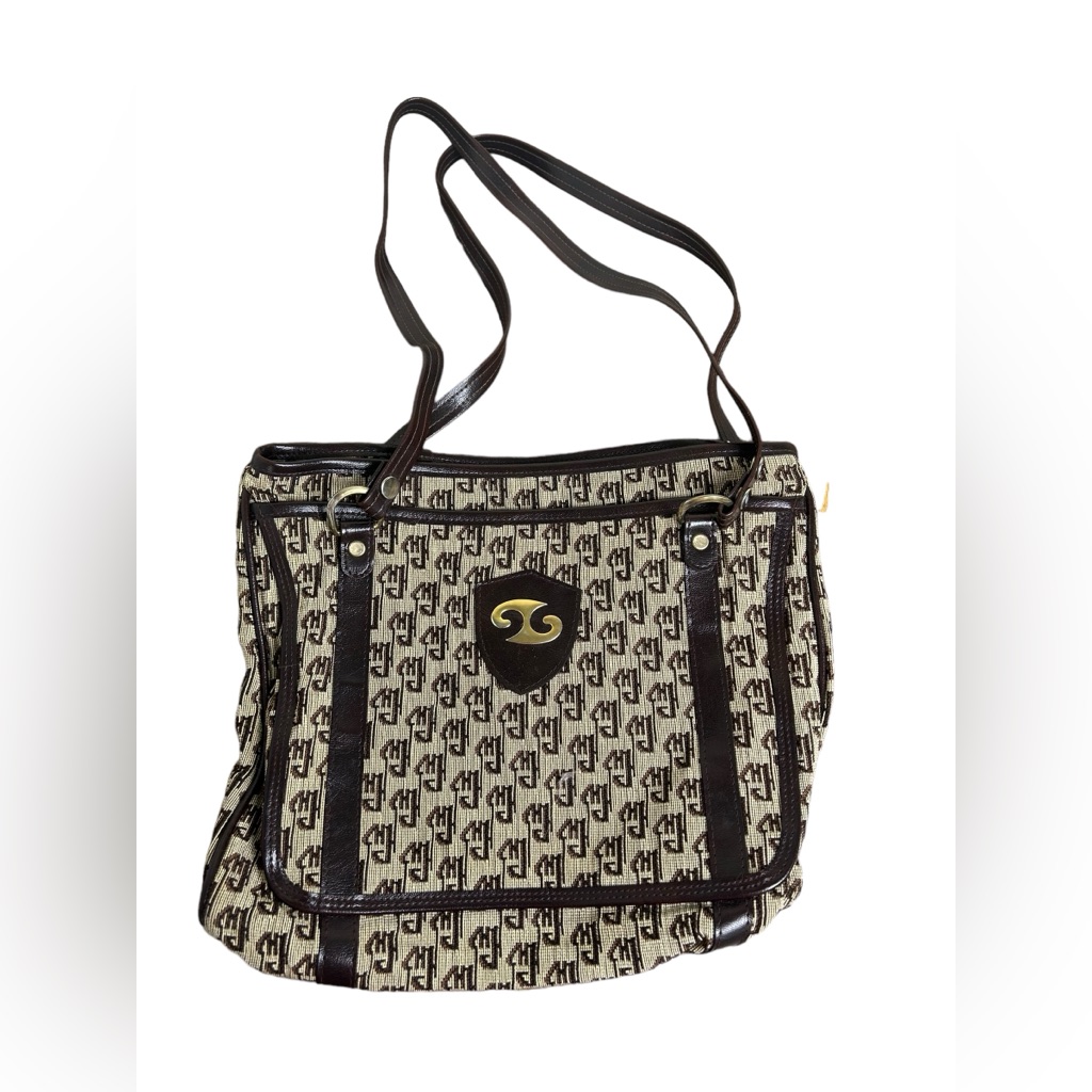 Vintage Monogram Logo Shoulder Bag
